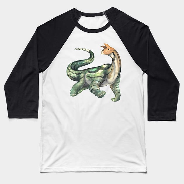 Cozy Shringasaurus Baseball T-Shirt by Phoenix Baldwin